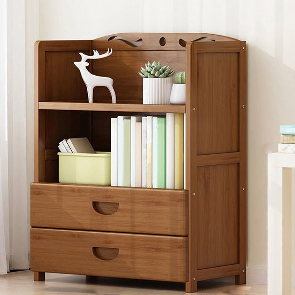 9.9" W Modern Bookcase Matte Finish Closed Back Bookshelf for Study Room