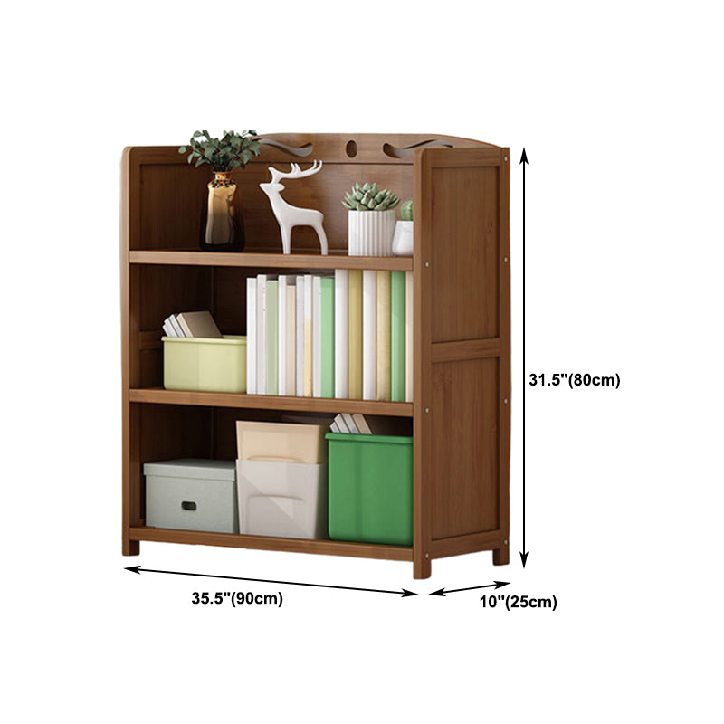 9.9" W Modern Bookcase Matte Finish Closed Back Bookshelf for Study Room