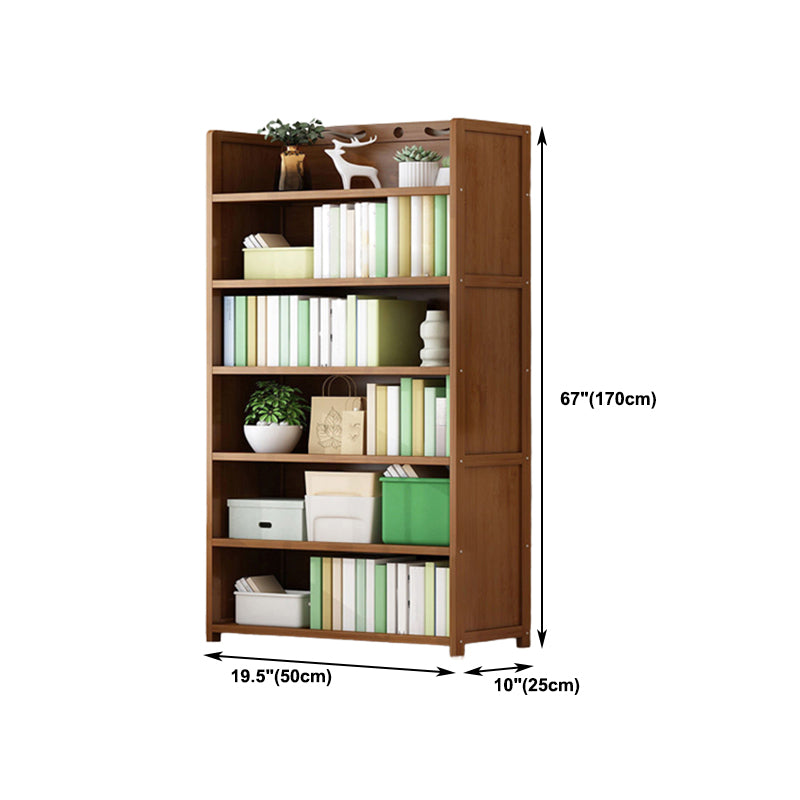 9.9" W Modern Bookcase Matte Finish Closed Back Bookshelf for Study Room