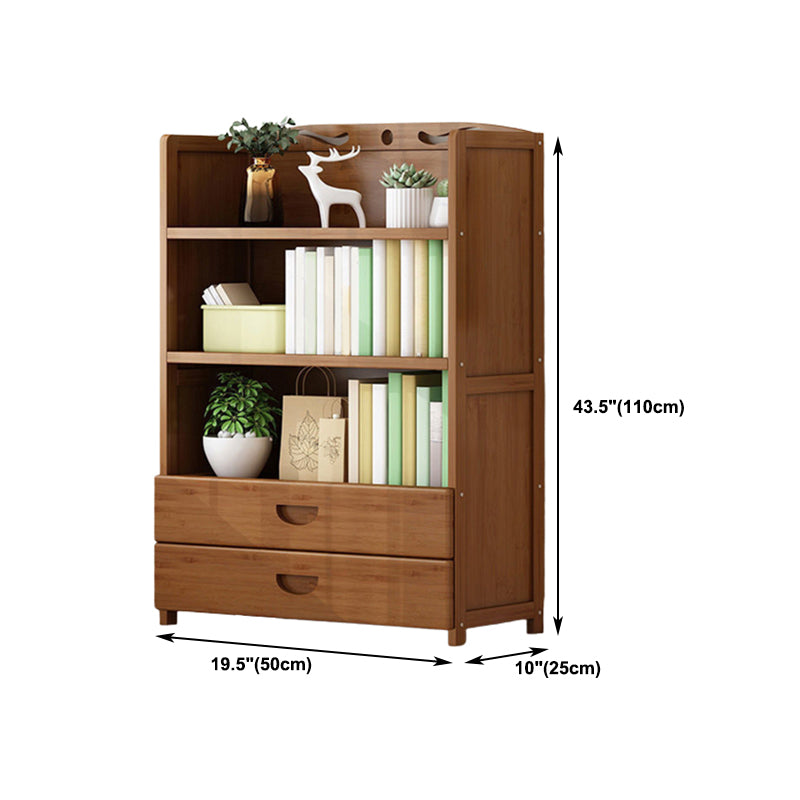 9.9" W Modern Bookcase Matte Finish Closed Back Bookshelf for Study Room