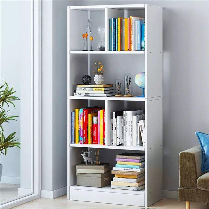 Contemporary Wooden Shelf Bookcase Cube Bookshelf for Study Room