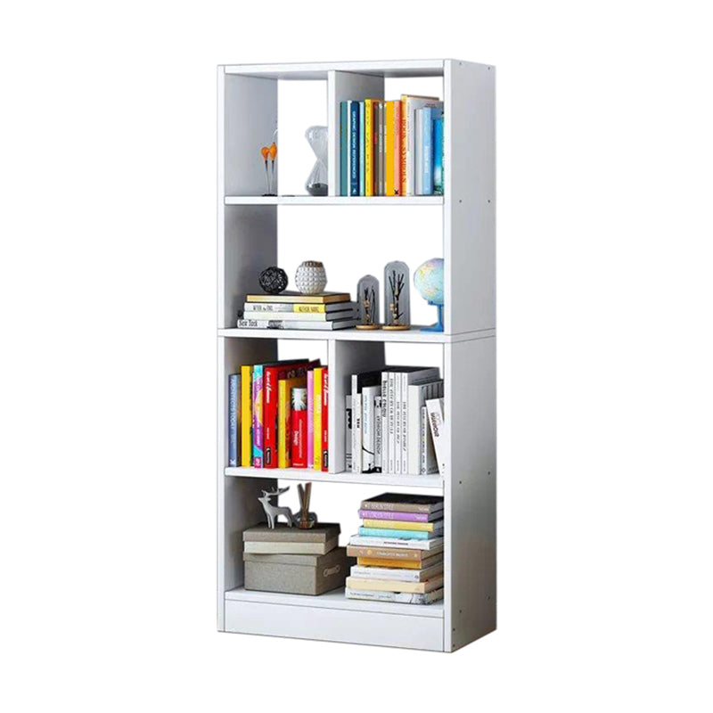 Contemporary Wooden Shelf Bookcase Cube Bookshelf for Study Room