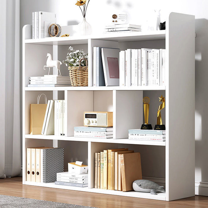 Contemporary Wooden Shelf Bookcase Cube Bookshelf for Study Room