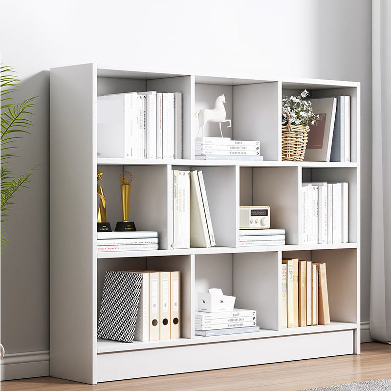 Contemporary Wooden Shelf Bookcase Cube Bookshelf for Study Room