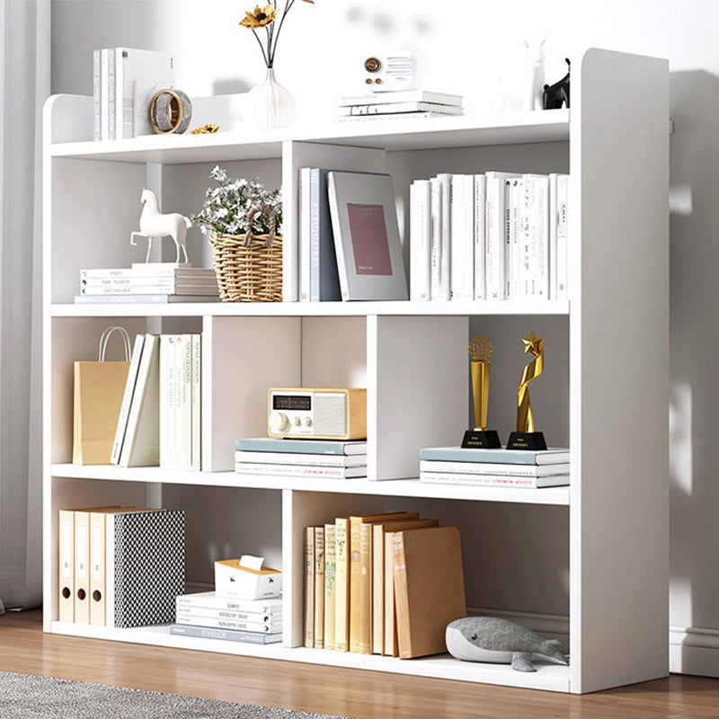 Contemporary Wooden Shelf Bookcase Cube Bookshelf for Study Room