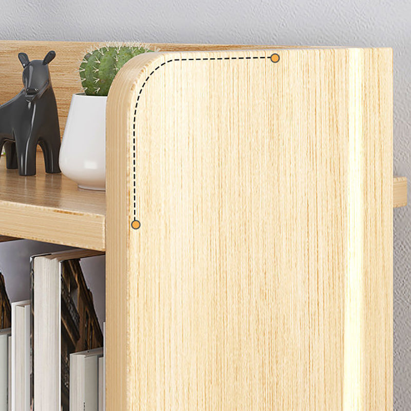 Contemporary Wooden Shelf Bookcase Cube Bookshelf for Study Room