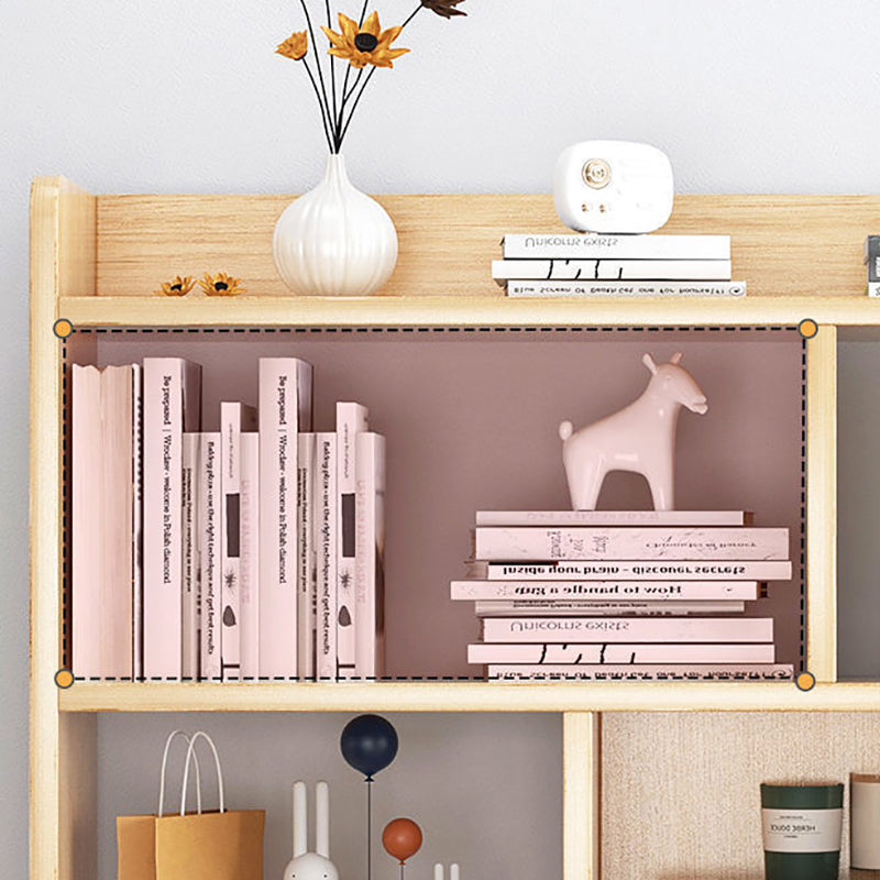 Contemporary Wooden Shelf Bookcase Cube Bookshelf for Study Room