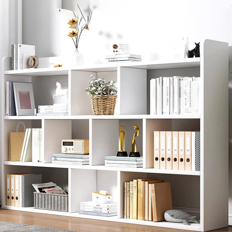 Contemporary Wooden Shelf Bookcase Cube Bookshelf for Study Room