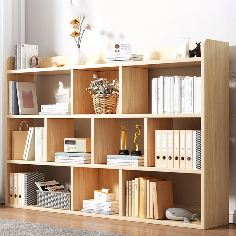 Contemporary Wooden Shelf Bookcase Cube Bookshelf for Study Room