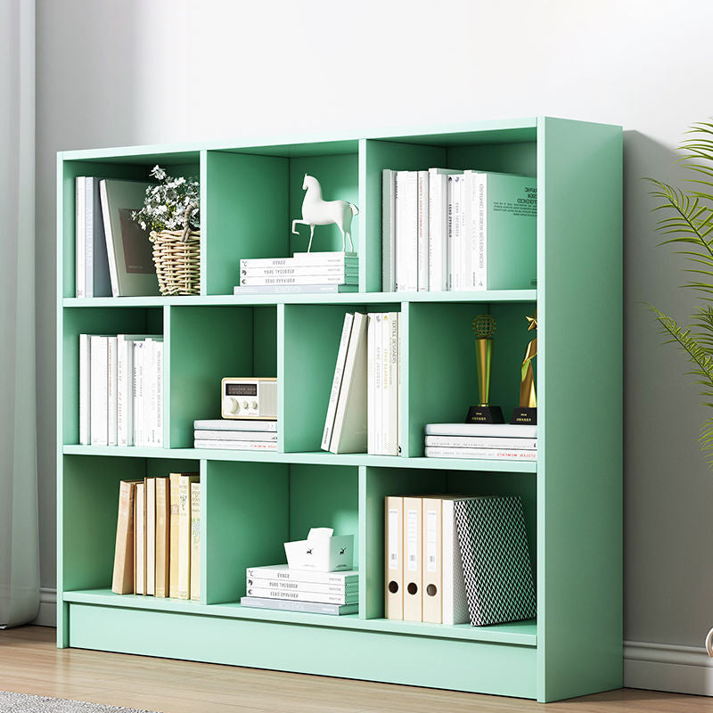 Contemporary Wooden Shelf Bookcase Cube Bookshelf for Study Room