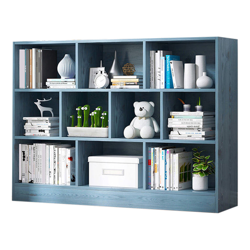 Contemporary Wooden Shelf Bookcase Cube Bookshelf for Study Room