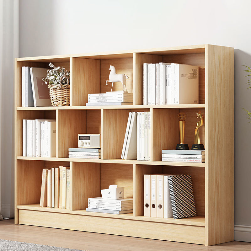 Contemporary Wooden Shelf Bookcase Cube Bookshelf for Study Room