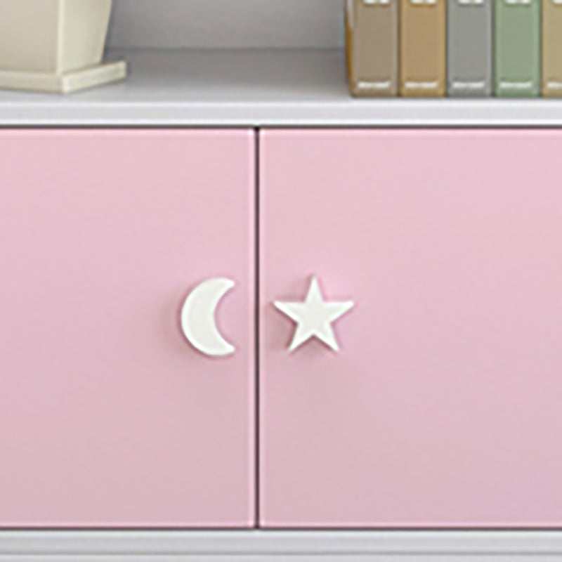 Contemporary Standard Bookshelf Wooden Closed Back Bookcase with Rectangular Shelves