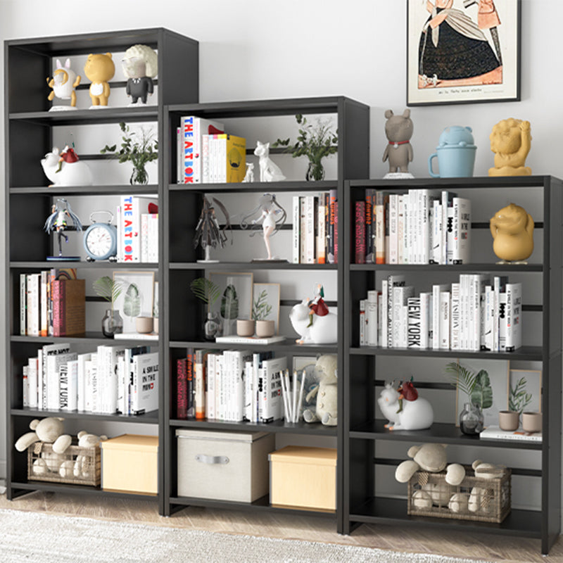 10" Wide Standard Bookcase and Steel Open Book Shelf with Rectangular Shelves