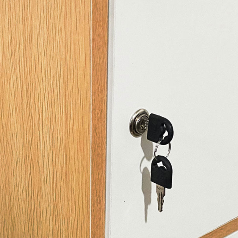 12" W Modern Wooden Bookcase Closed Storage Bookshelf with Doors