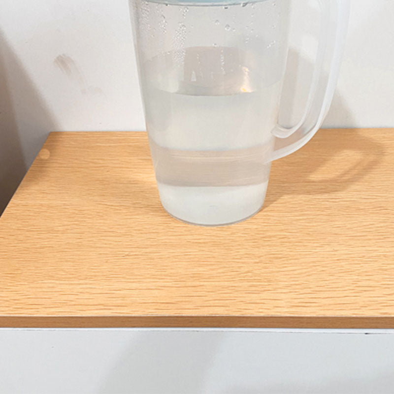 12" W Modern Wooden Bookcase Closed Storage Bookshelf with Doors