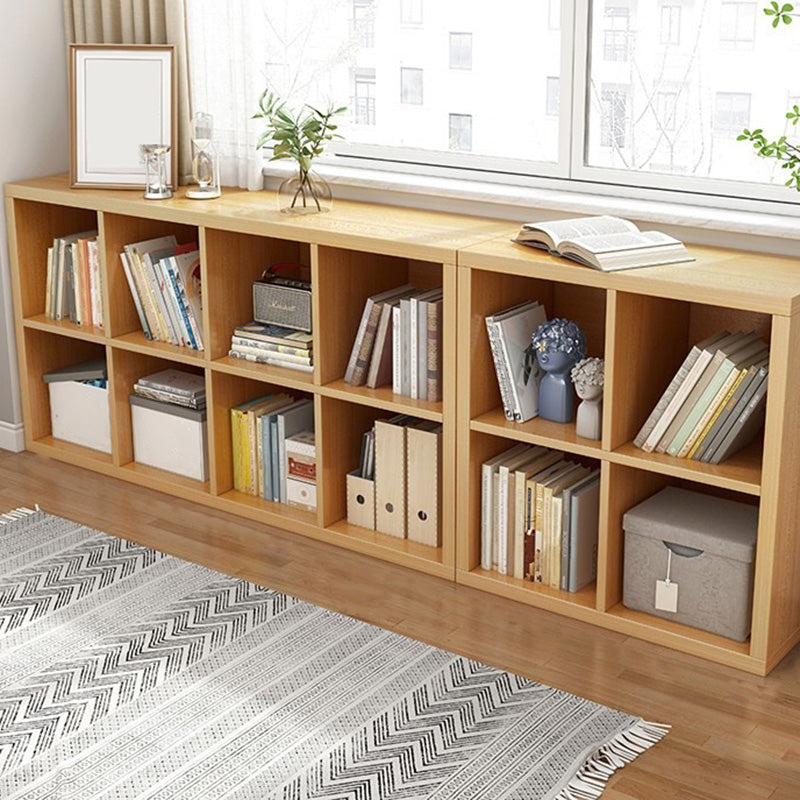 11.8" H Contemporary Style Cube Bookshelf Solid Wood Bookcase for Home