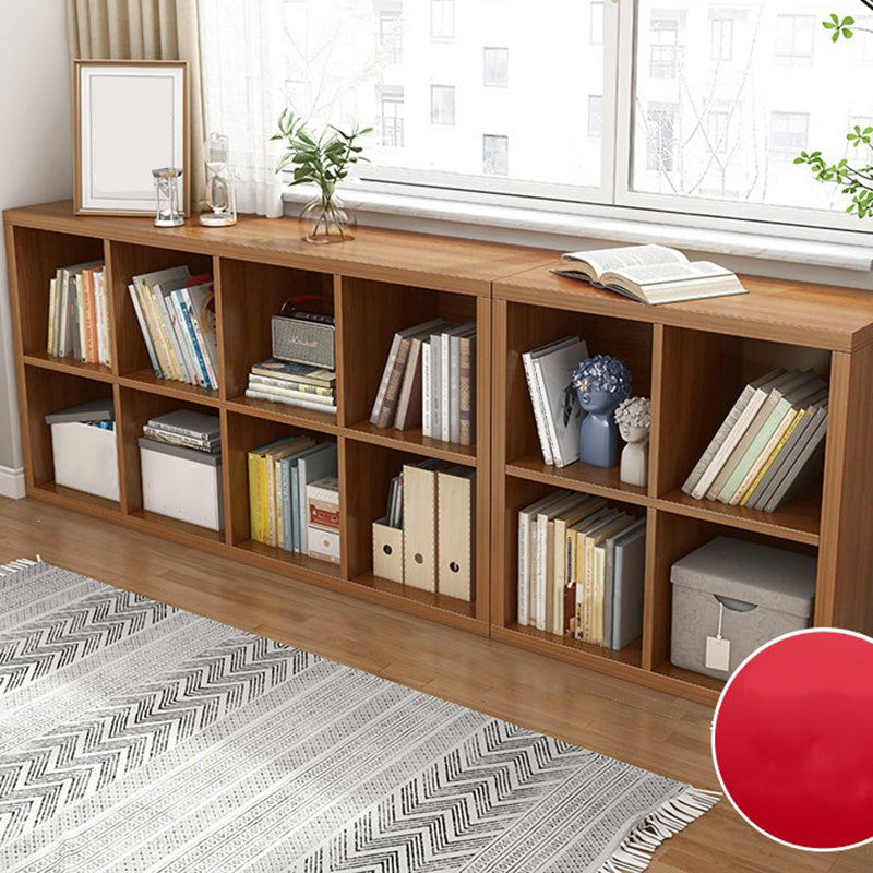 11.8" H Contemporary Style Cube Bookshelf Solid Wood Bookcase for Home