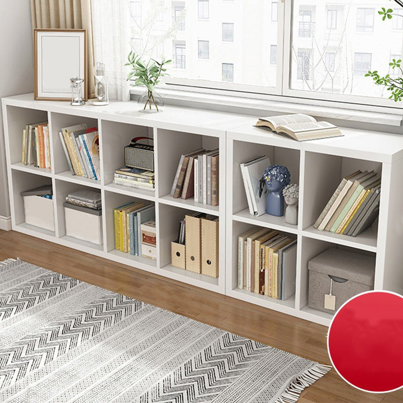 11.8" H Contemporary Style Cube Bookshelf Solid Wood Bookcase for Home