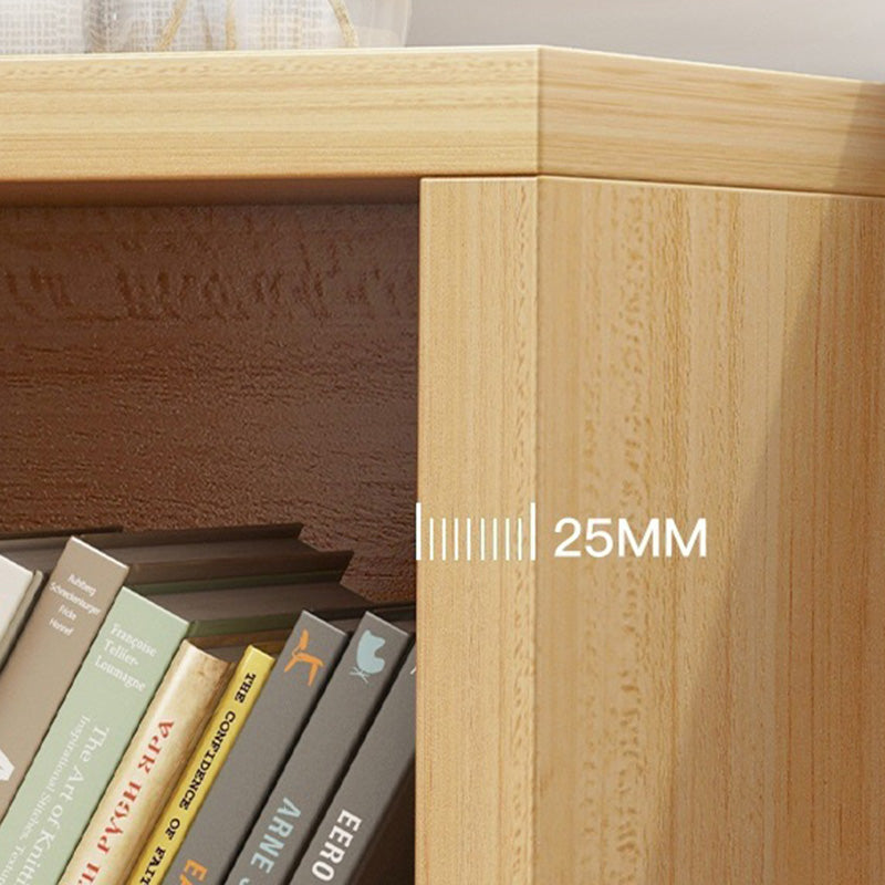 11.8" H Contemporary Style Cube Bookshelf Solid Wood Bookcase for Home