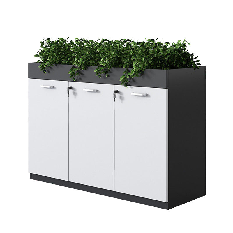 11.8"W Wood Bookshelf with Geometric Multi Layers Bookcase in Dark Taupe (without Plant)