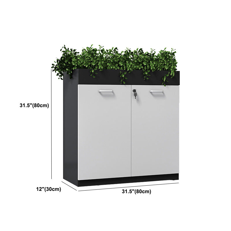 11.8"W Wood Bookshelf with Geometric Multi Layers Bookcase in Dark Taupe (without Plant)