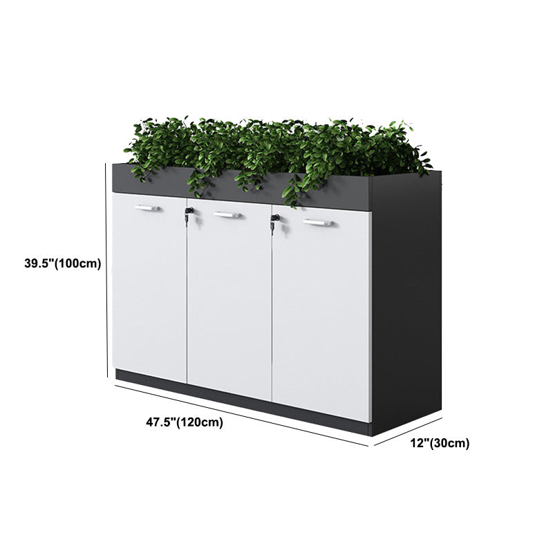 11.8"W Wood Bookshelf with Geometric Multi Layers Bookcase in Dark Taupe (without Plant)