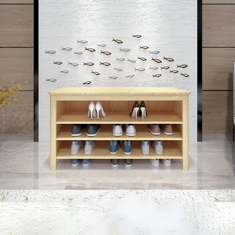 13.8" Wide Modern Entryway Bench Solid Wood Entryway Bench Seating Bench