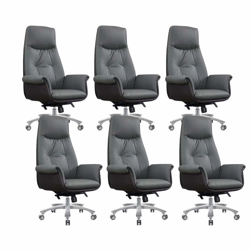 Swivel with Wheels Office Chair CorLiving Workspace Leather Chair