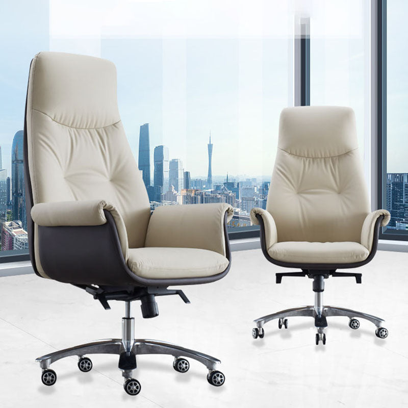 Swivel with Wheels Office Chair CorLiving Workspace Leather Chair