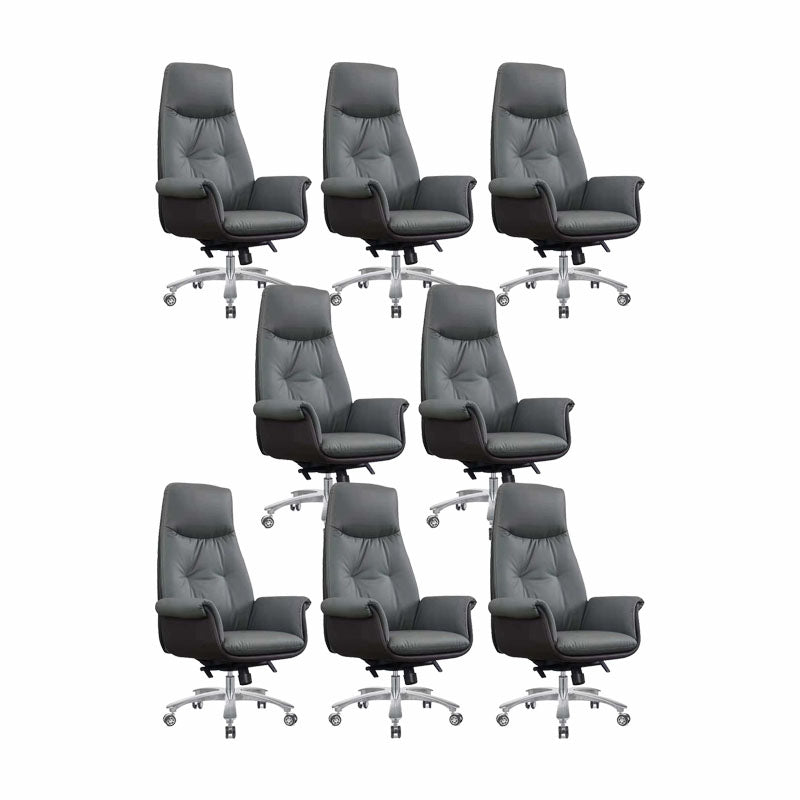 Swivel with Wheels Office Chair CorLiving Workspace Leather Chair