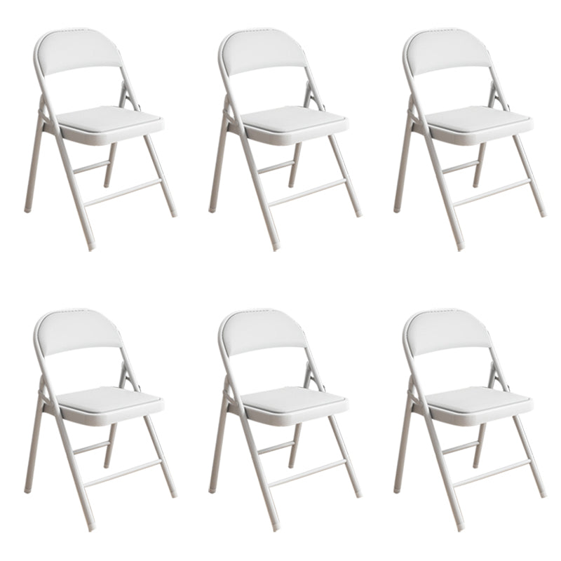 Armless Upholstered Conference Chair Low Back Leather Conference Chair