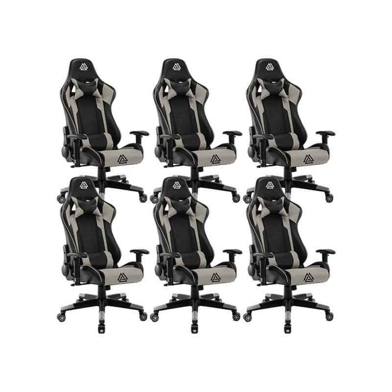 Modern Desk Computer Chair Adjustable Arms Chair Leather Chair