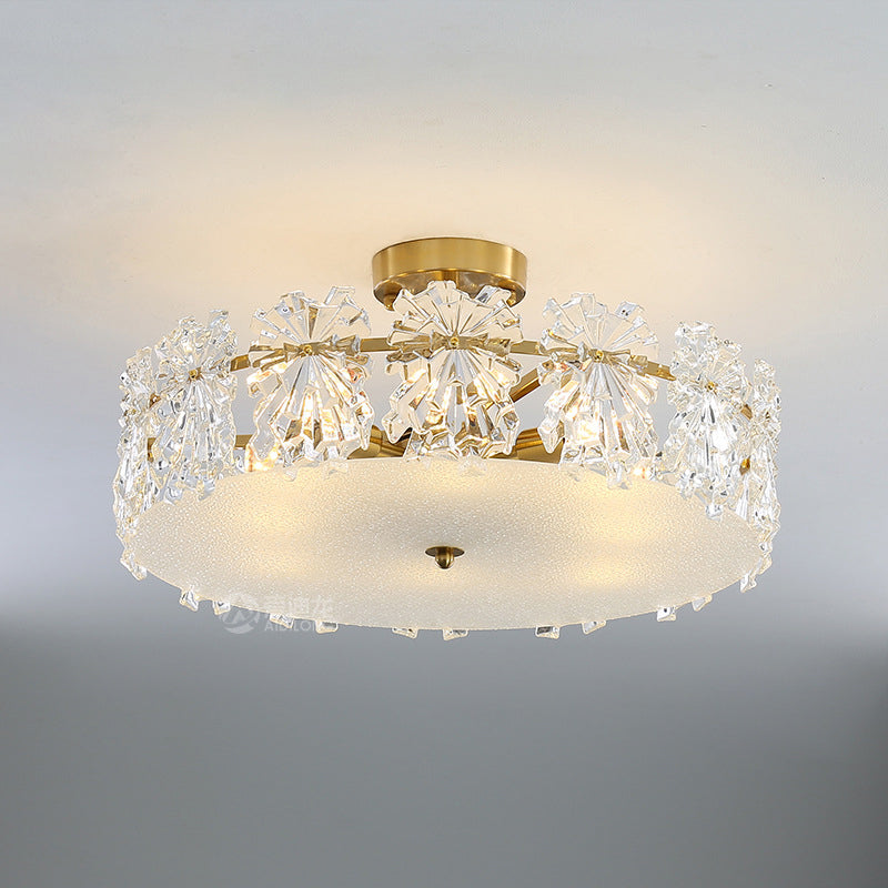 Modern Style Ceiling Light Creative Glass Flush Mount Light Fixture