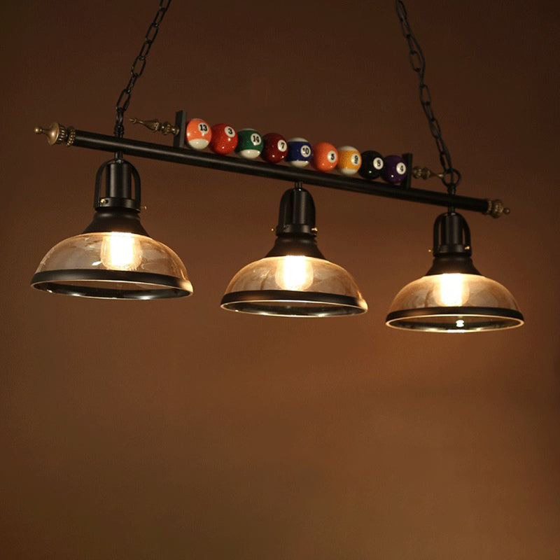 Industrial Style Hanging Lamp Dome Shade Island Light Fixture for Bar (Included Balls)