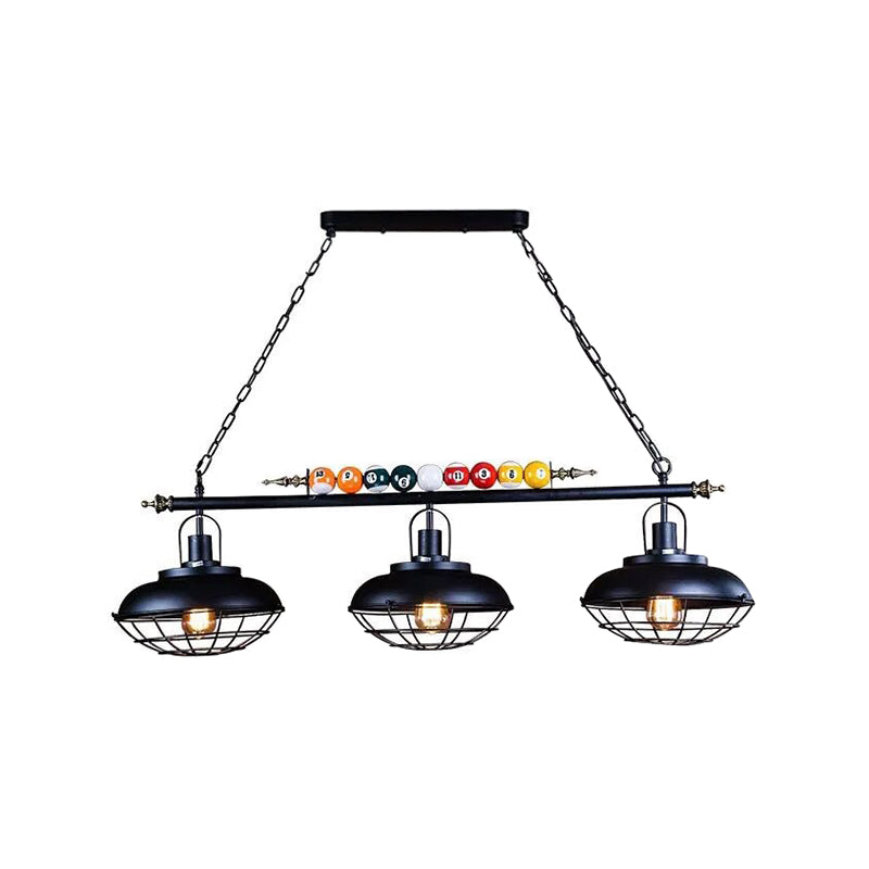 Industrial Style Hanging Lamp Dome Shade Island Light Fixture for Bar (Included Balls)