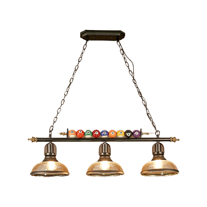 Industrial Style Hanging Lamp Dome Shade Island Light Fixture for Bar (Included Balls)