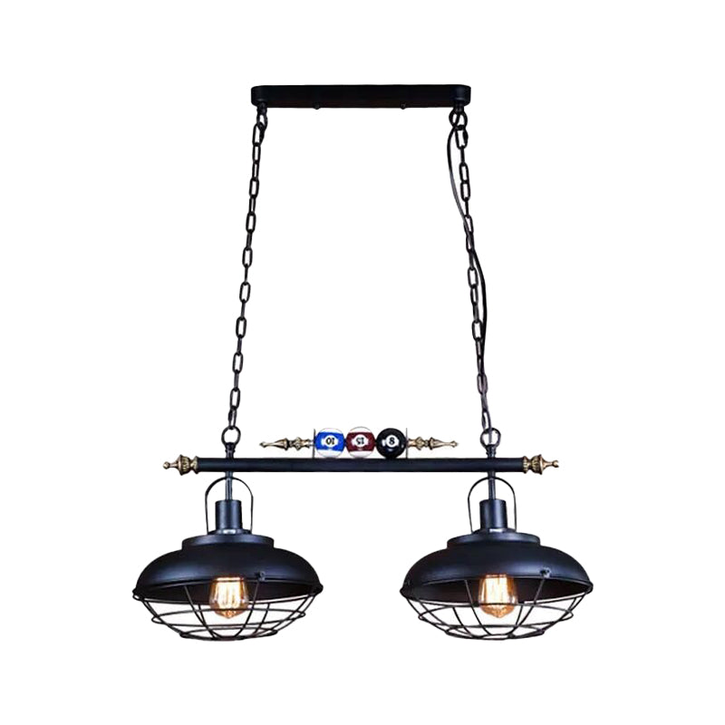Industrial Style Hanging Lamp Dome Shade Island Light Fixture for Bar (Included Balls)