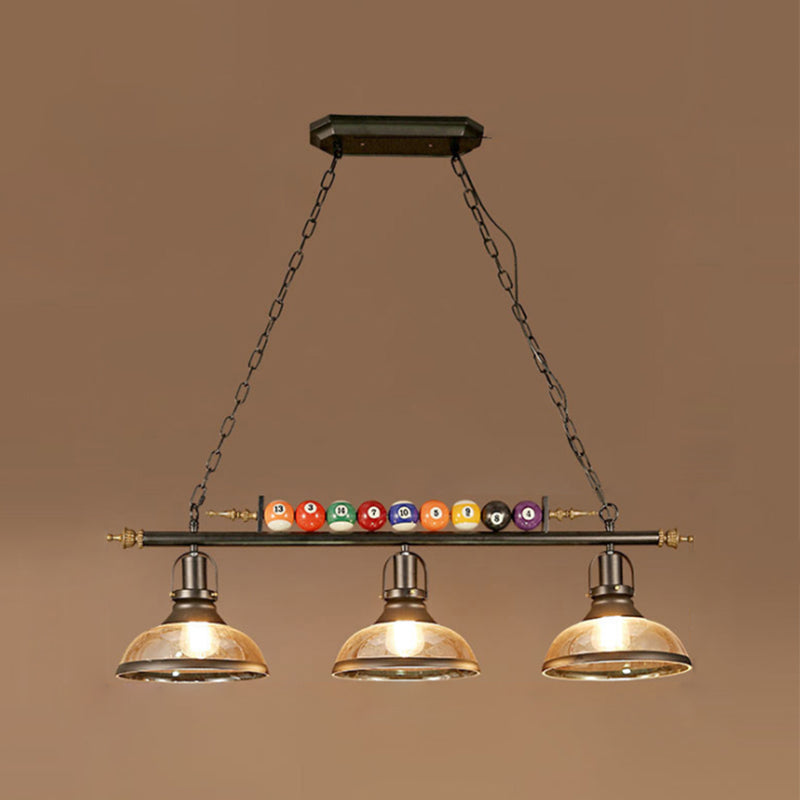 Industrial Style Hanging Lamp Dome Shade Island Light Fixture for Bar (Included Balls)