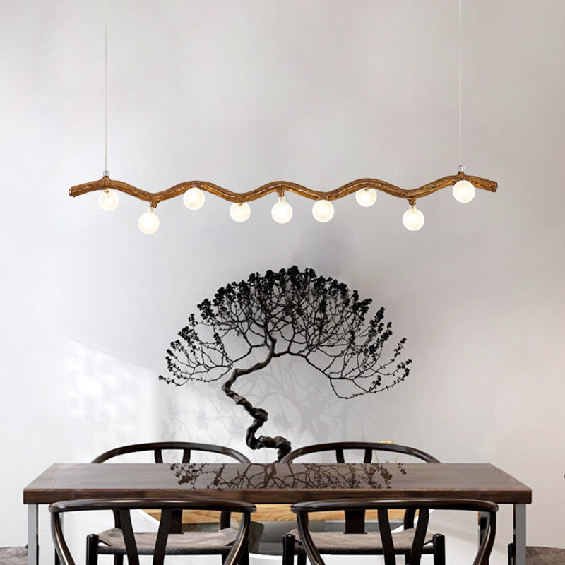 Modern Style Hanging Island Light Creative Hanging Lighting Fixture for Dining Room