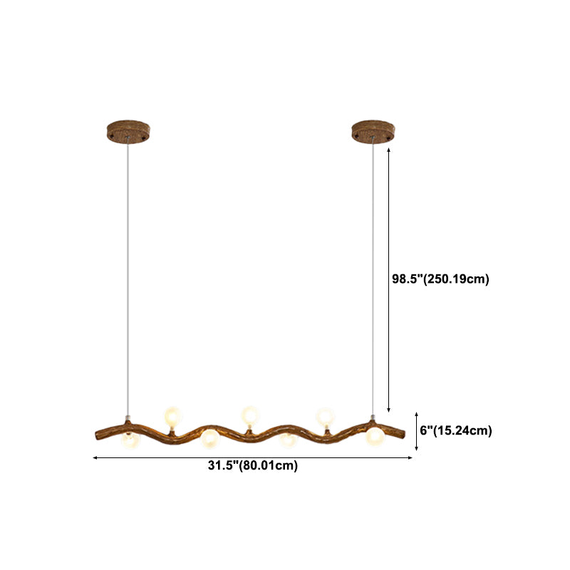 Modern Style Hanging Island Light Creative Hanging Lighting Fixture for Dining Room
