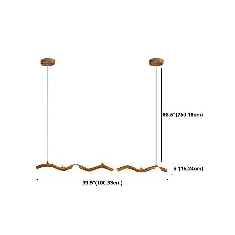 Modern Style Hanging Island Light Creative Hanging Lighting Fixture for Dining Room