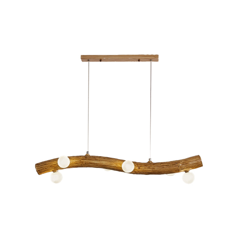 Modern Style Hanging Island Light Glass Hanging Lighting Fixture for Dining Room