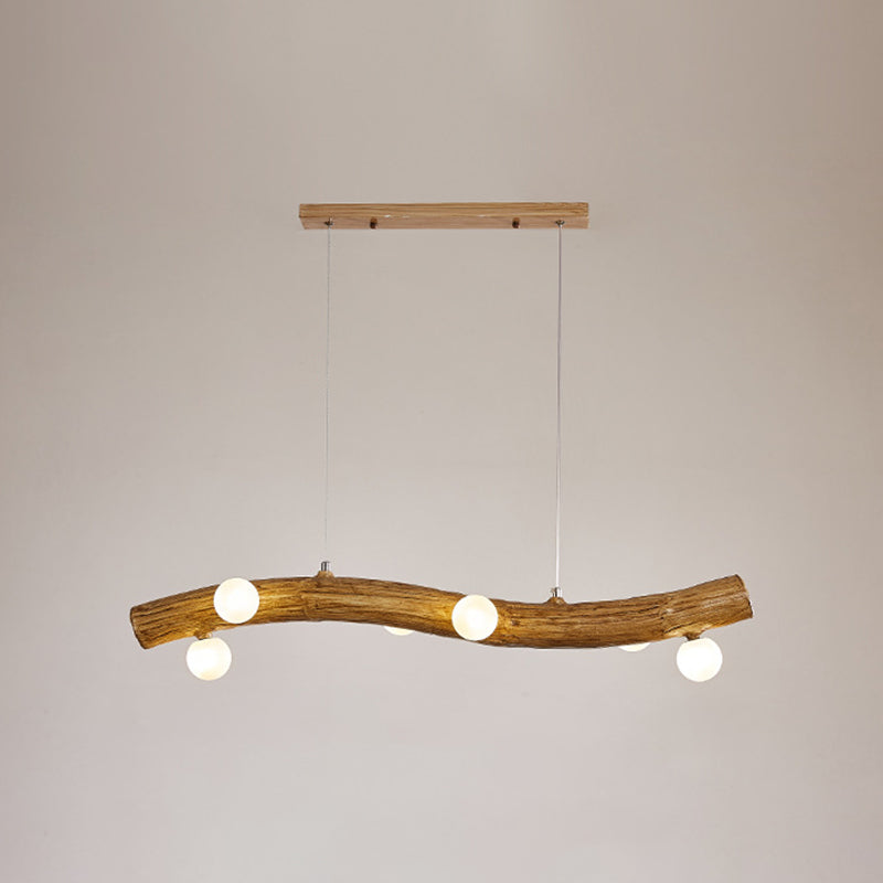Modern Style Hanging Island Light Glass Hanging Lighting Fixture for Dining Room