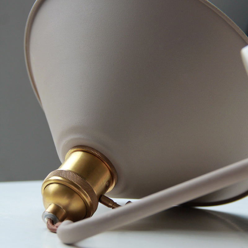 Cone Shaded Wall Light Industrial Polish Finish Lighting for Living Room