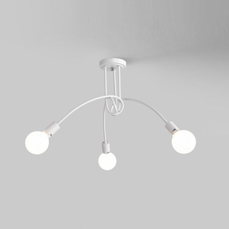 Industrial Ceiling Light Household Flush Mount Light Fixture for Living Room