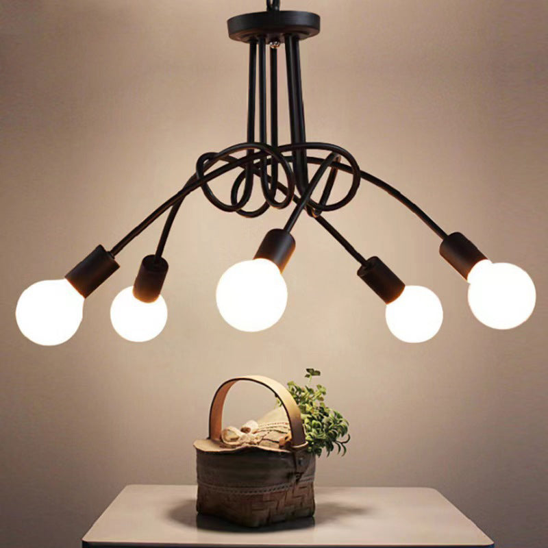 Industrial Ceiling Light Household Flush Mount Light Fixture for Living Room