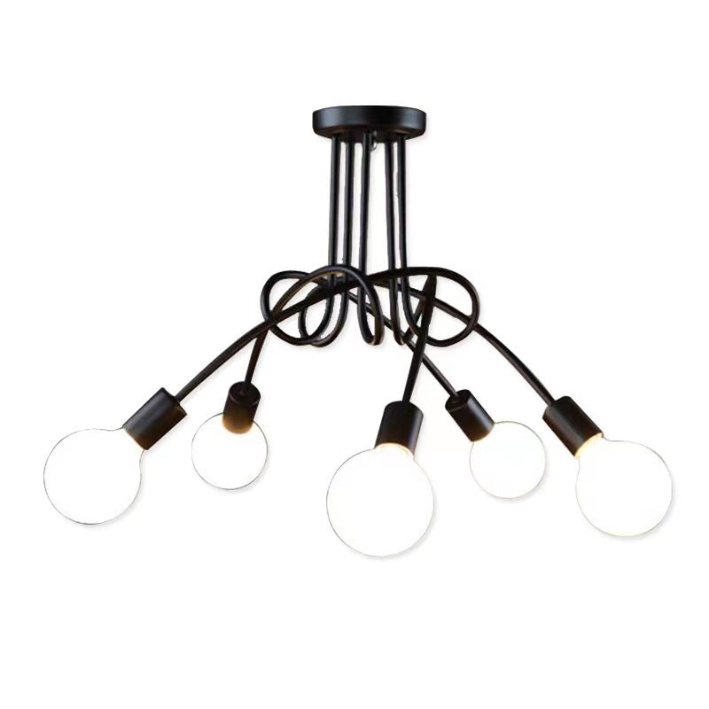 Industrial Ceiling Light Household Flush Mount Light Fixture for Living Room