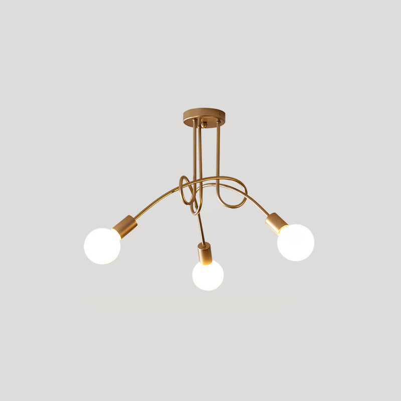 Industrial Ceiling Light Household Flush Mount Light Fixture for Living Room