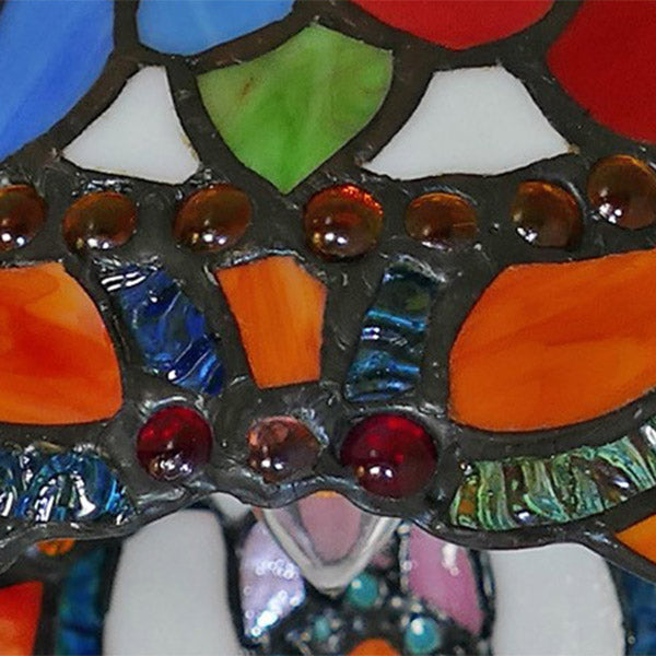 Tiffany Style Bowl Flush Mount Glass Ceiling Light 1 Light for Hallway